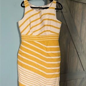 10 Items for $20: The Limited Yellow and White Striped Midi Dress